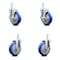 Service Caster 5 Inch Blue Polyurethane Wheel Swivel 7/8 Inch Square Stem Caster Brakes, 2PK SCC-SQ20S514-PPUB-BLUE-TLB-78-2-S-2 - alternate 4